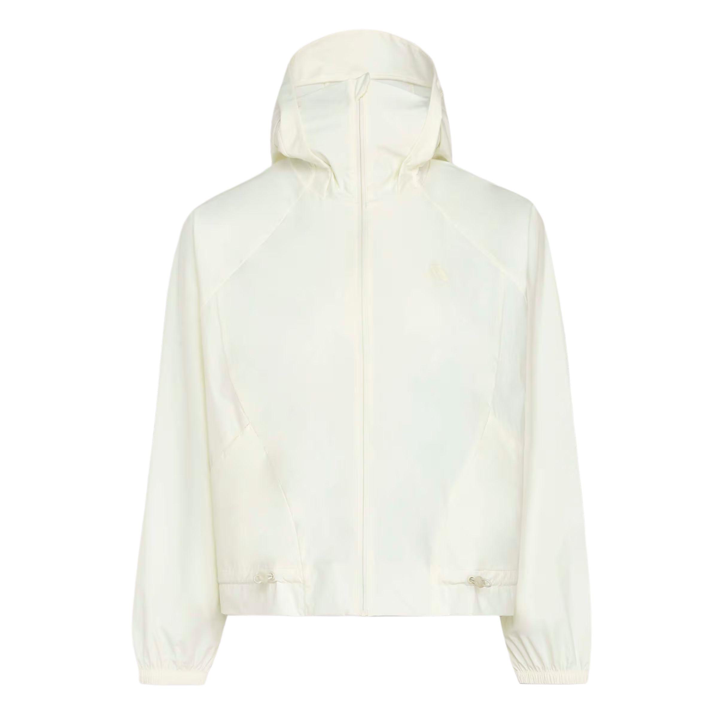 Adidas Soft Lux Lightweight Cool Feel UPF50+ Woven Loose Short Zip Hooded Long Sleeve Jacket Women jackets KH2713 S