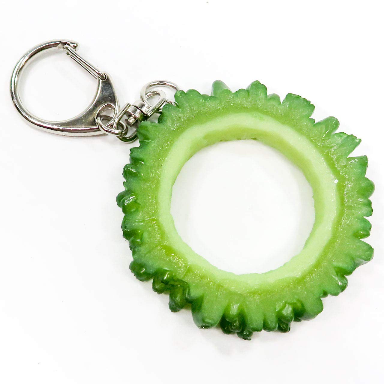 

Food replica keychain Bitter melon that looks like it could be eaten 243OK - зелёный