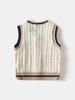2026 Autumn Boys' Wool Vest: Baby Badge Personalized Sweater