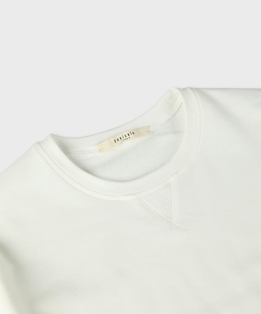 PANICALE Ivory Soft Brushed Logo T-Shirt (Type B)