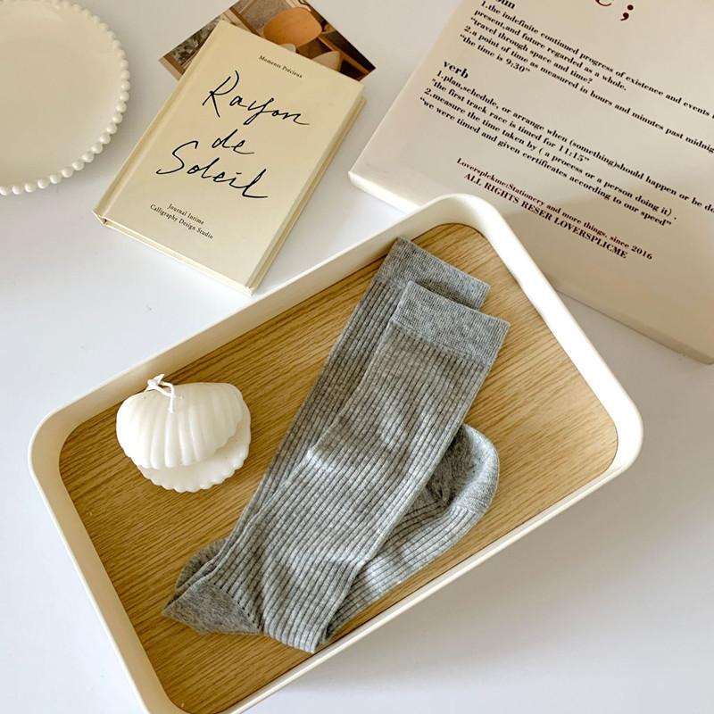 Ultra-Thin And Breathable Mid-Leg Socks Catwalk Solid Color Socks Summer Piles Of Socks Vertical Stockings Are Breathable And Sweat-Absorbing