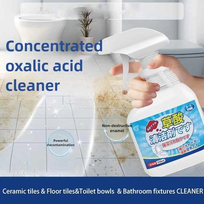 500ml Pulitore Rimuovi Acido Ossalico ad Alta Concentrazione Piastrelle WC Ceramica Pavimento Macchie Calcare Potente Liquido Pulente