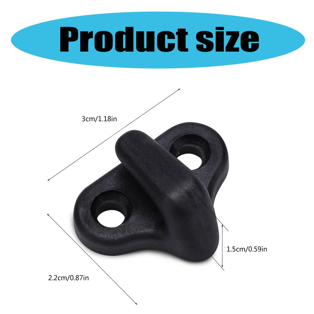 Kayak Lashing Hook Secure Kayak Fasteners Bungee Shock Cord Hook with Stainless Steel Flathead Screws For Kayak Canoe