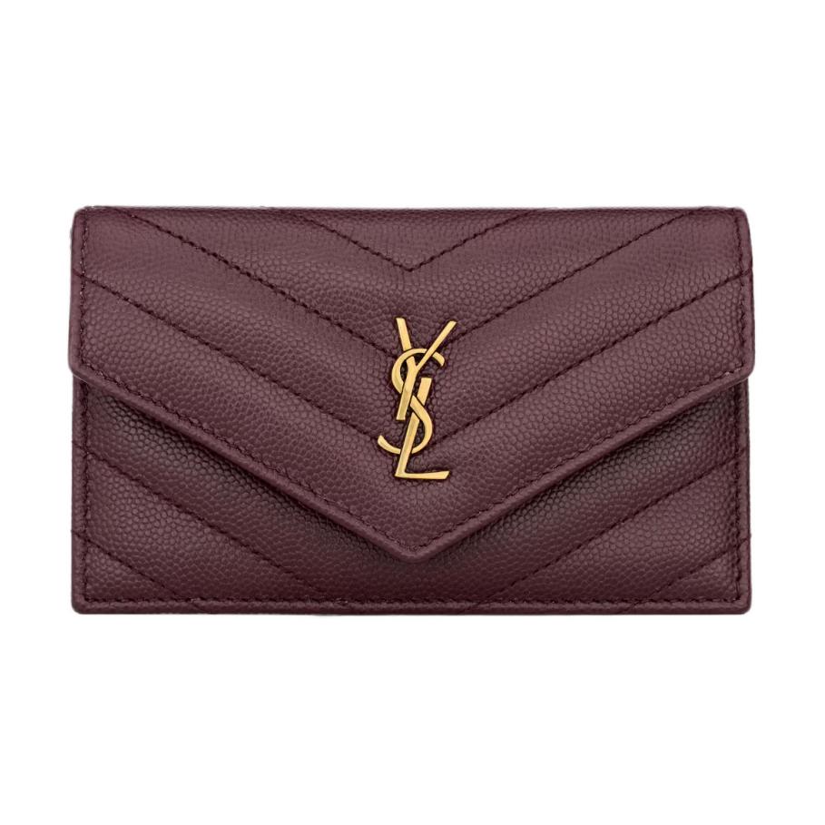 

Saint Laurent Cassandra Quilted Design Calfskin Card Holder Women Accessories Cabernet-Red 843888-AAGY5-6195 Box(Basic Set+Box)