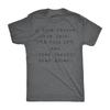 Mens Wise Person Lived Happily Ever Funny Humorous Tee Novelty T Shirt