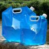 Borraccia Pieghevole ad Alta Capacità per Uso Esterno 5/10L Contenitore Pieghevole per Acqua Insapore Sigillo di Sicurezza Leggero Sacca per Conservazione Acqua Potabile