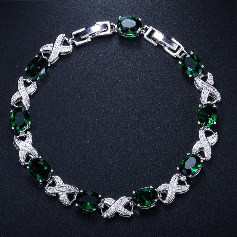 Trend Bracelet Aaa Zircon Multi-Color Optional Temperament Women'S Jewelry