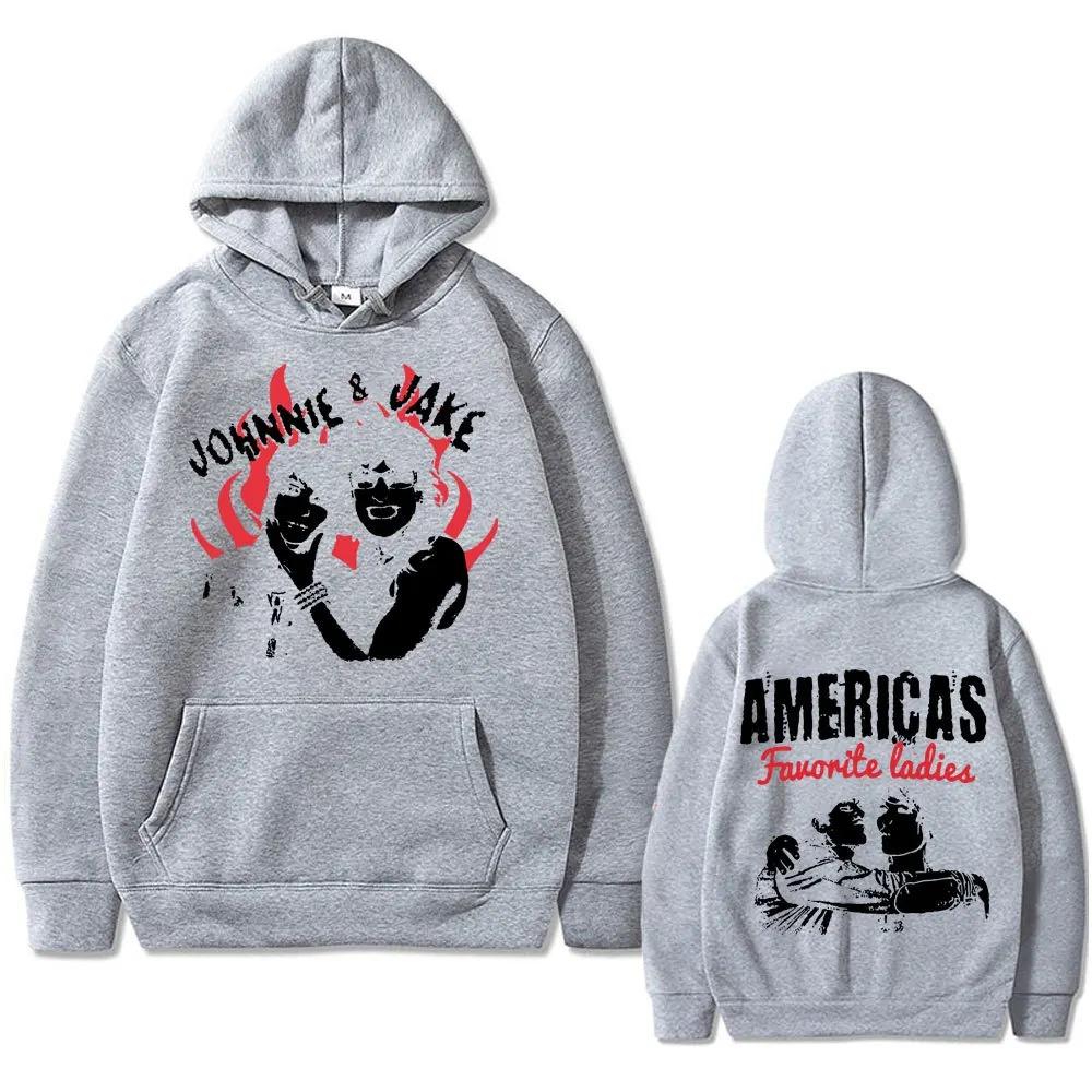 

Jake Webber and Johnnie Guilbert Double-sided Print men‘s Autumn fleece hoodie Regular fit Long Sleeve clothe Fashion Streetwear L синій