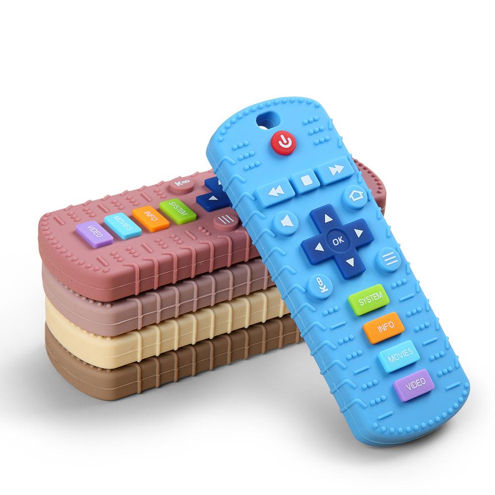 Children's Remote Control Teether Baby Oral Appetite Period Soothing Teething Bite Gum Anti-Eating Playthings