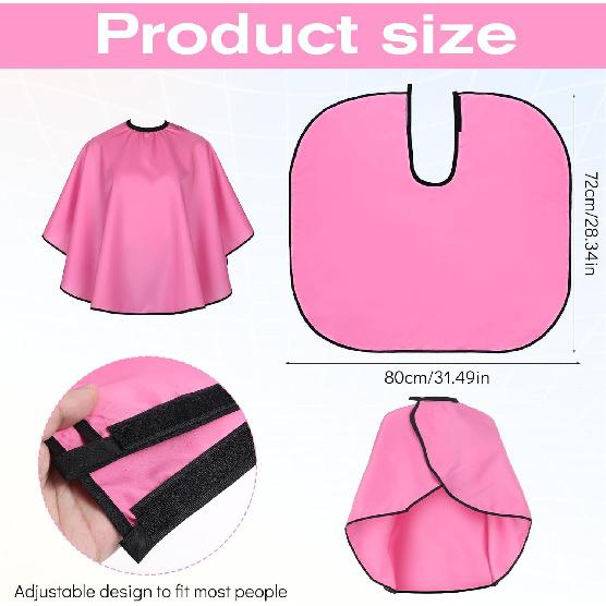 Short Makeup Cape Barber Bib Dye Cape Mini Haircut Capes for Women Men Professional Shampoo Capes for Artist Beauty Salon Artist Styling Hairdresser