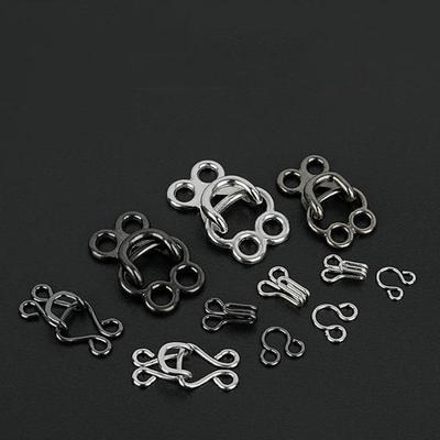 10 Paires Crochet de Vêtement Invisible en Métal Jeans Pantalons Jupes Boutons de Fermeture Réglables Accessoires de Couture DIY