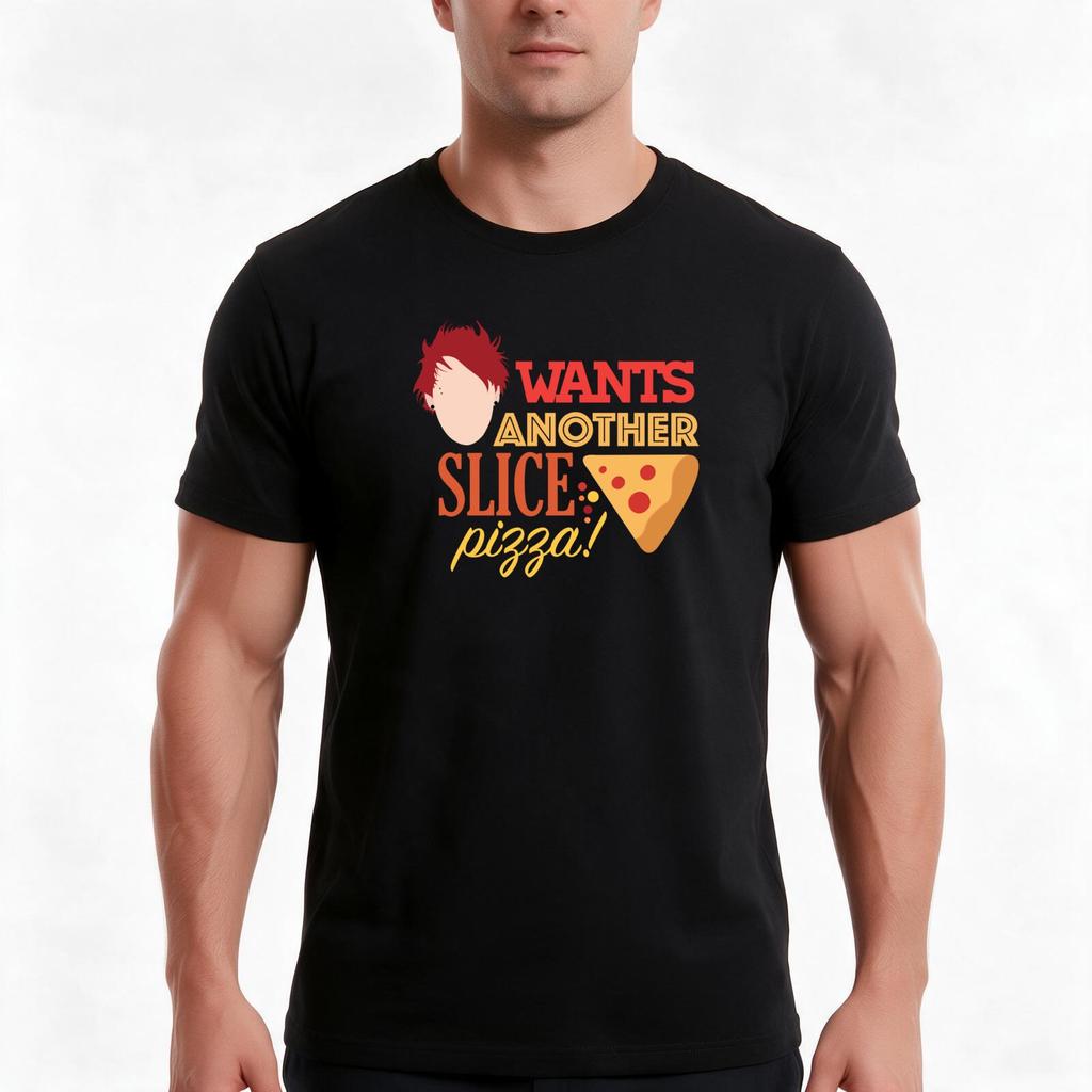 Michael Wants Another Slice TShirt Summer Casual Cotton Tee Oversized Streetwear Tops Vintage Graphic Print 100 Cotton