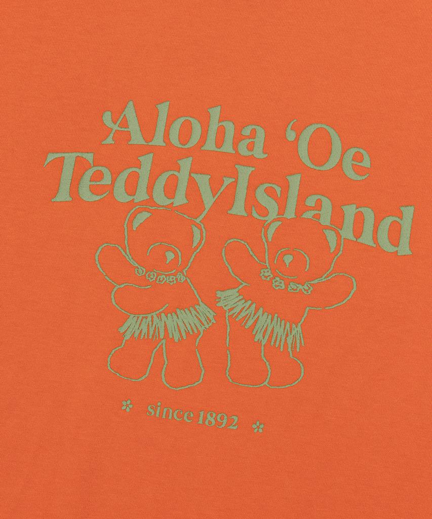 TEDDYISLAND Aloha Teddy Short Sleeve Orange