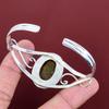 Bronzite cuff bracelet gemstone bangle 925 sterling silver bangle handmade adjustable cuff bracelet very pretty silver jewelry gifts for him