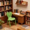 Colorful Doll Furniture Small Chair Model Figurine With Hole Design For Doll House Accessories And Kids Pretend Play Game