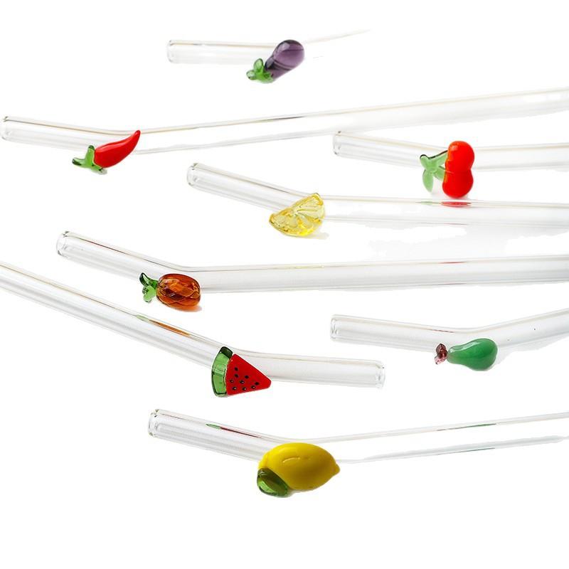 Flexible Glass Straw Set, Includes Cleaning Brush, Ideal For Milkshakes & Sodas, Perfect Gift For Birthdays & Weddings