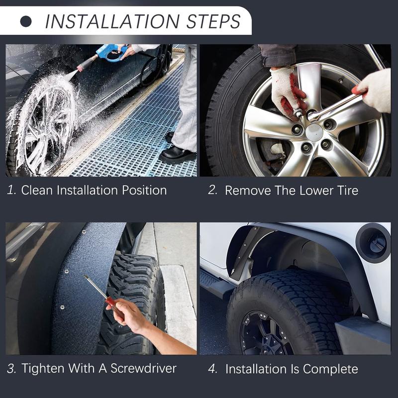 For Dodge Ram 1500 2500 3500 4PCS Fender Flares Extra Wide Wheel Arch Body Kit