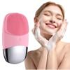 Multifunction Portable Sonic Vibration USB Rechargeable Face Cleaning Brush Facial Cleanser for Home Use With Vibration Massage