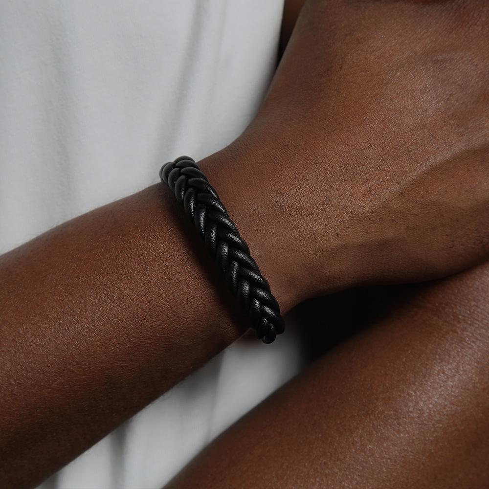 Ventera Cuerda Leather Men'S Bracelet