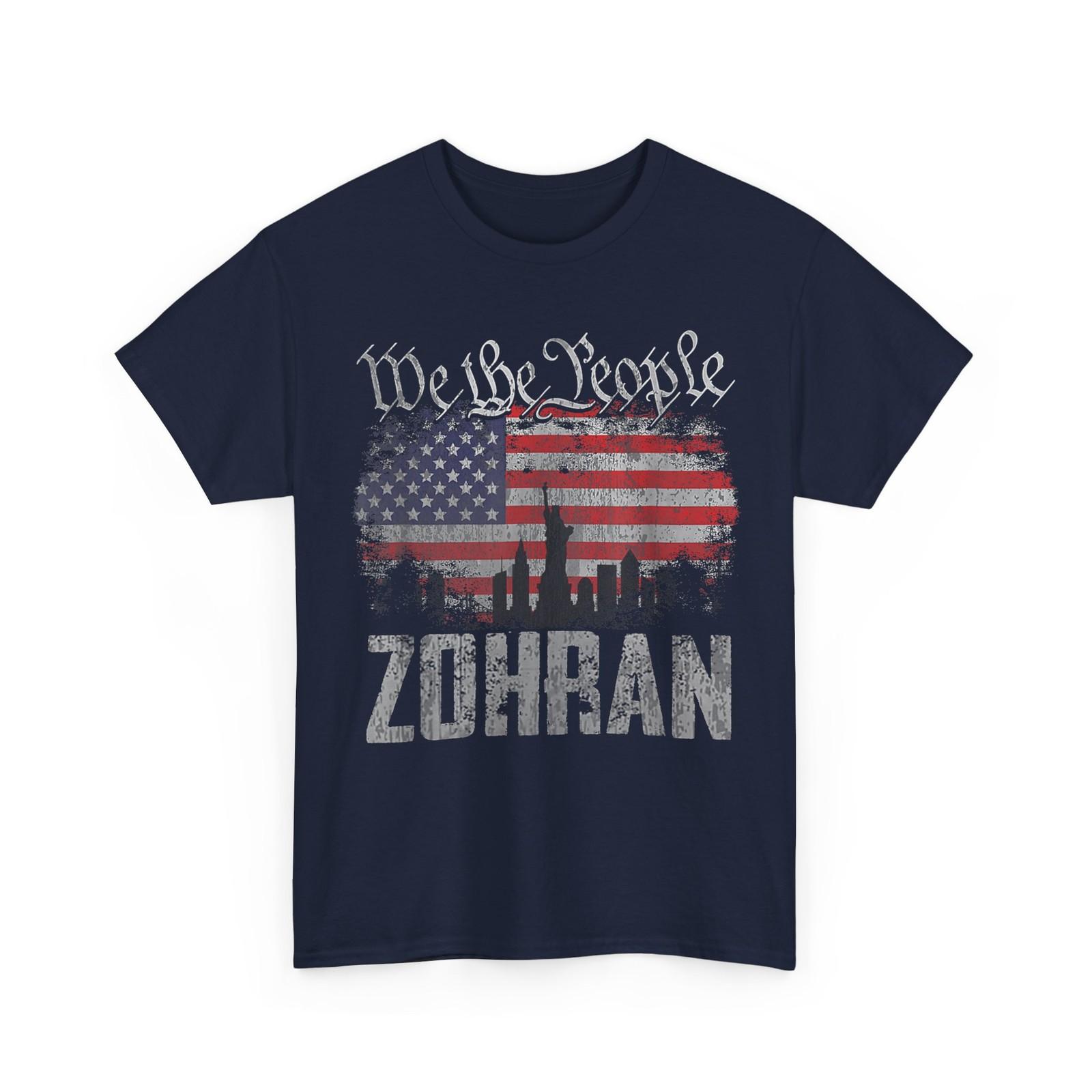 Zohran Mamdani for NYC Mayor 2025 Vintage America Flag T-Shirt S