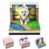 Cute Dog 3D Sticky Notes Creative Memo Pad with Calendar Light Effect Desk Stationery Gift