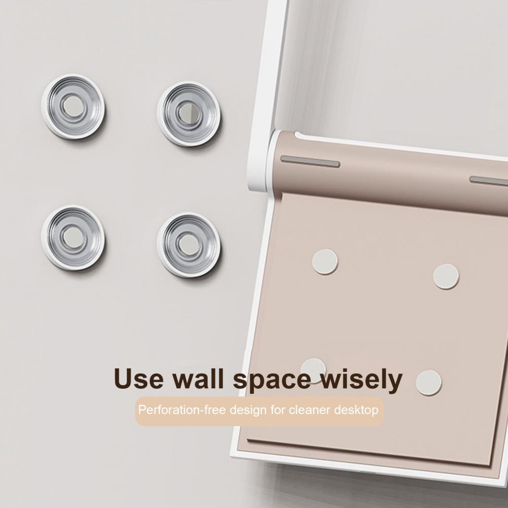 2 Pairs Magnetic Remote Control Holder Wall Mount Anti-lost Non-punching TV Remote Control Rack Magnet Remote Control Storage