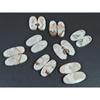Natural Rosetta Crazy Lace Agate Oval Cabachon Loose Gemstone 08 Pcs Lot C-2611