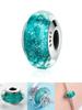 Lovely 925 Silver Pink Flower Murano Glass Beads Charm Fit Bracelet Necklace Faceted Murano DIY Women Jewelry