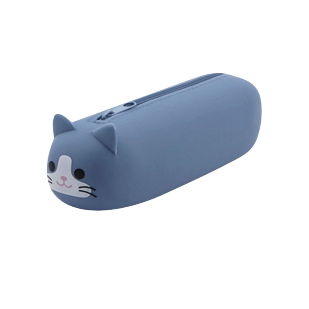 Cartoon Animal Stationery Box Large Capacity Pouch Bag Cute Silicone Pencil Case  Student