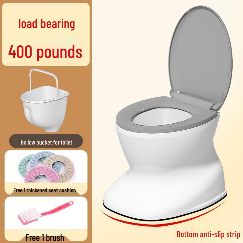 Portable Anti-Odor Toilet Seat for Elderly and Adults