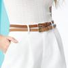 Women's Versatile Casual and Daily Matching Belt Clothing Accessories PU Clothing with Women's Thin Belt