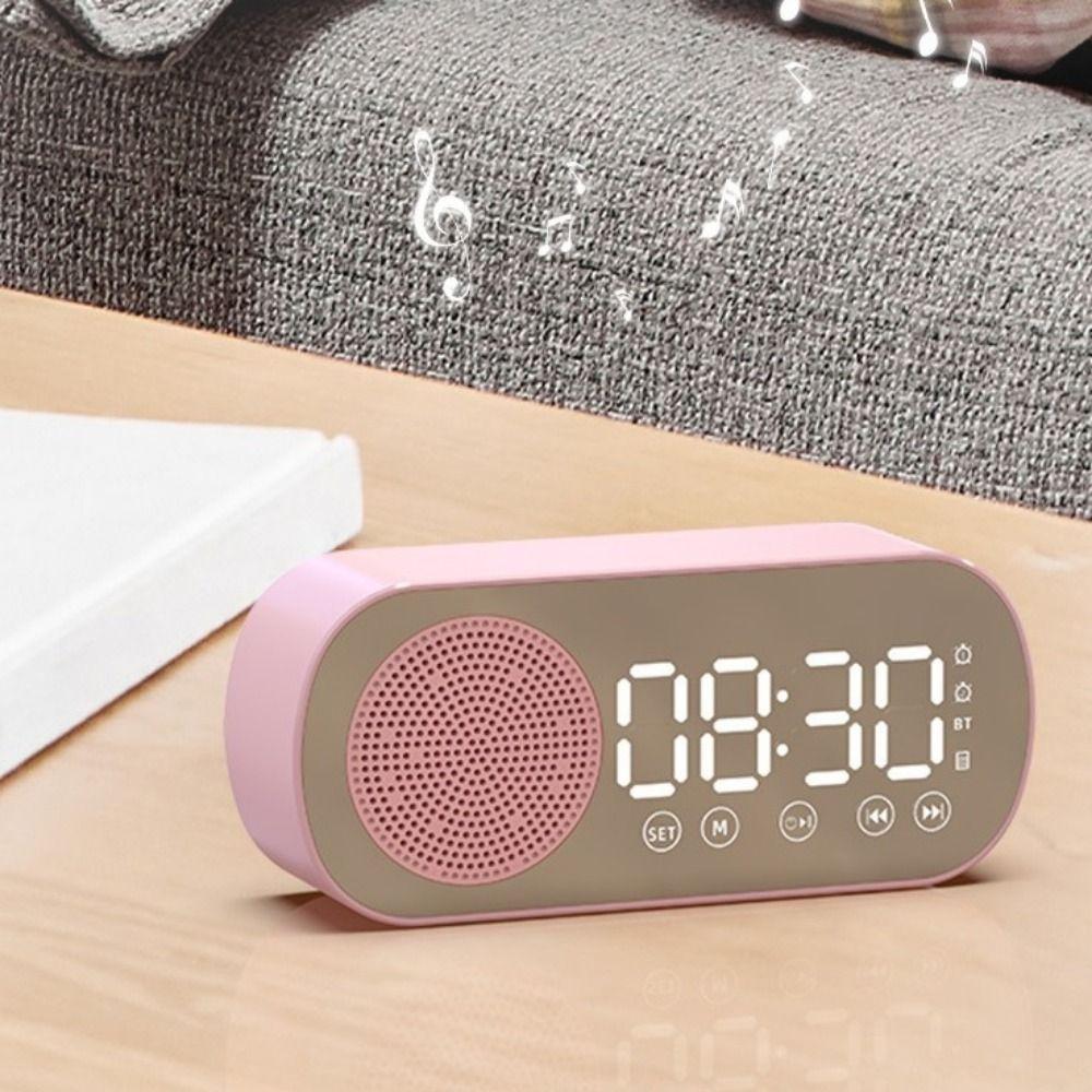 Double Alarm Digita Alarm Clock Wireless Wireless Bluetooth Speaker Bluetooth Clock Gifts