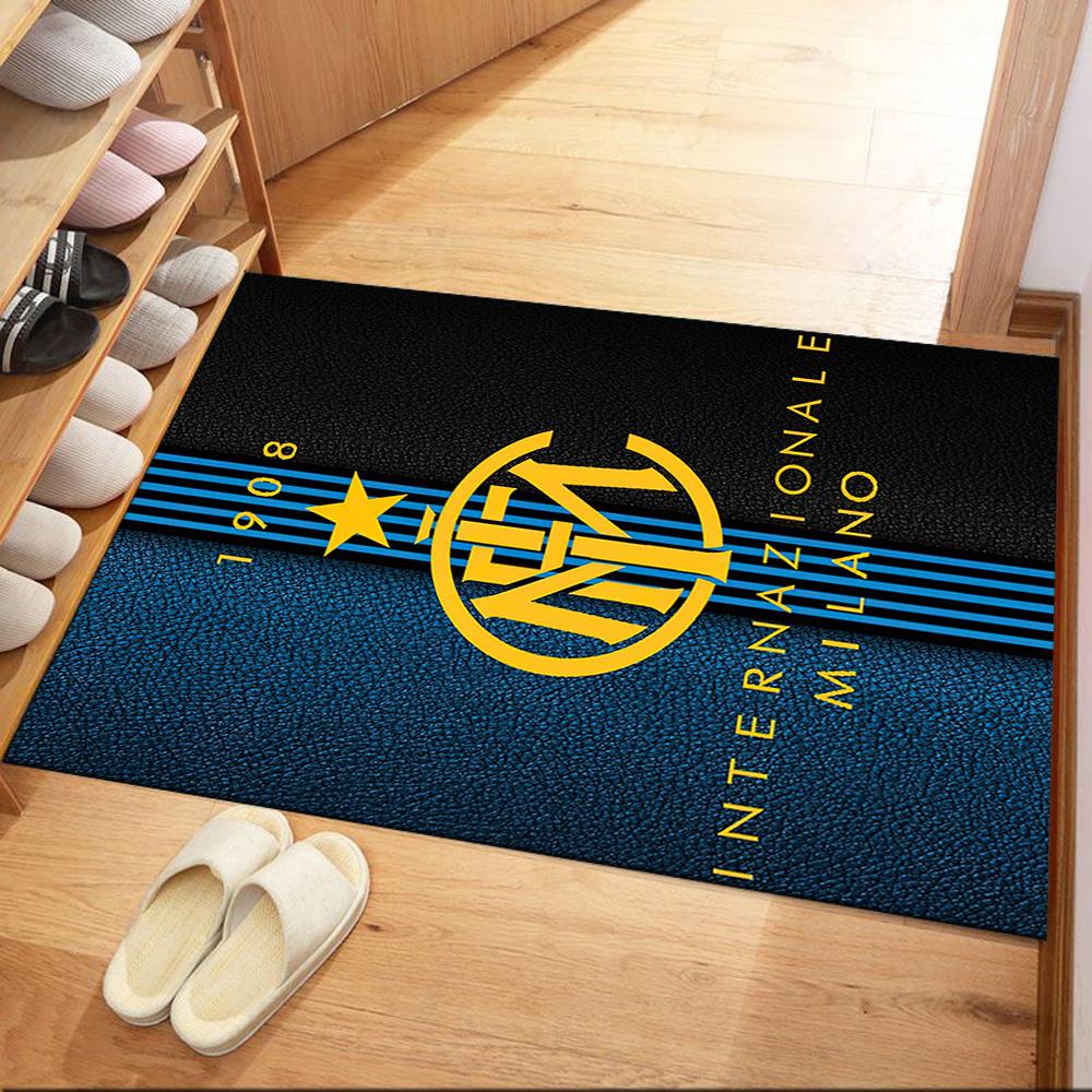 Inter Milan Area Rug Perfect For Living Rooms Hallway Entryway Dormitory Antislip Carpet Anime Office Decor