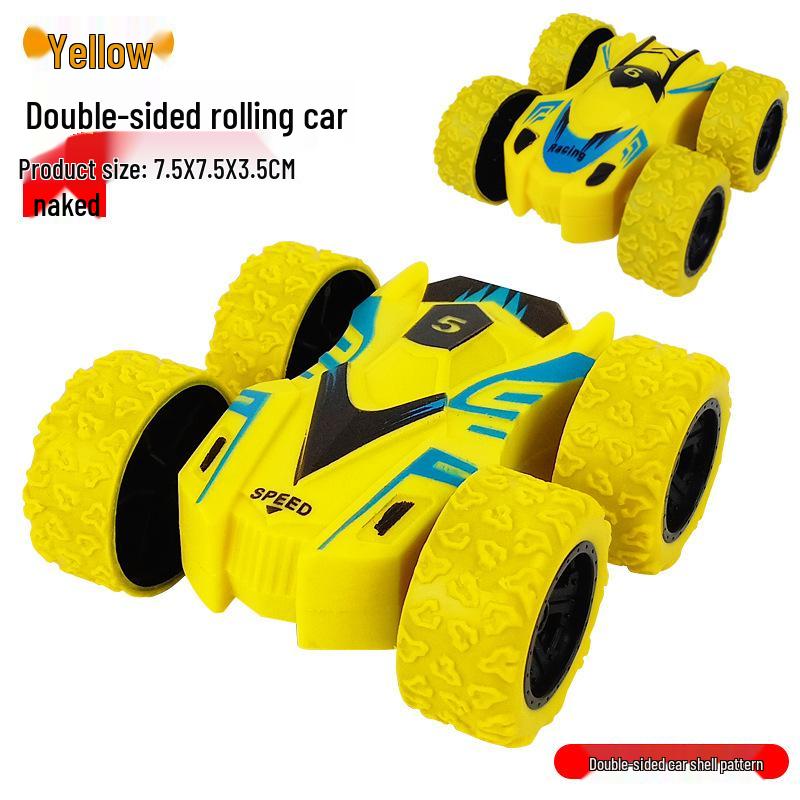 Children's Inertial 4WD Off-Road Swinging Stunt Car Model with Shock Absorption.