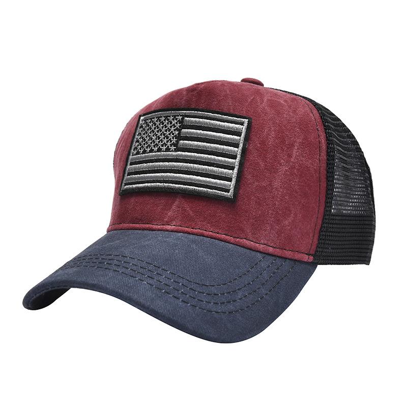 New Fashion Cotton Men Women Tactical Fashion Baseball Cap Usa American Flag Outdoor Unisex Hip Hop Hats