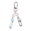 Sweet Fish and Heart Pin Keychain Elegant Phone Chain Pendant Stylish Bag Charm Fashionable Car Key Purse Decoration