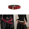 Vintage Style Pu Leather Belt For Women With Alloy Pin Buckle Suitable For Office Wear