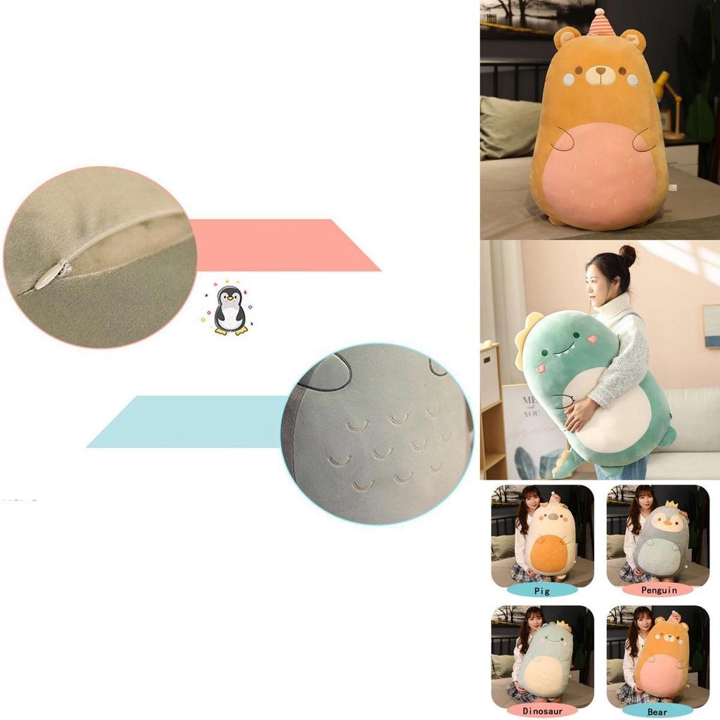 Adorable Dinosaur Plushie Bear And Penguin Plush Toy For Girls Soft And Safe Comfort