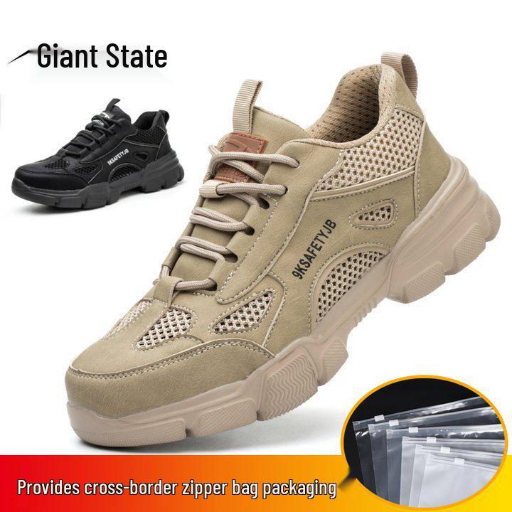 

Men s Lightweight Steel Toe Safety Shoes - Anti-Smash & Anti-Puncture, Breathable for Summer
