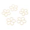 Pack of 10/20 Floral Jewelry Hollow Petal Pendants Small Flower Necklace Bracelet Supplies Alloy Material for Bracelet