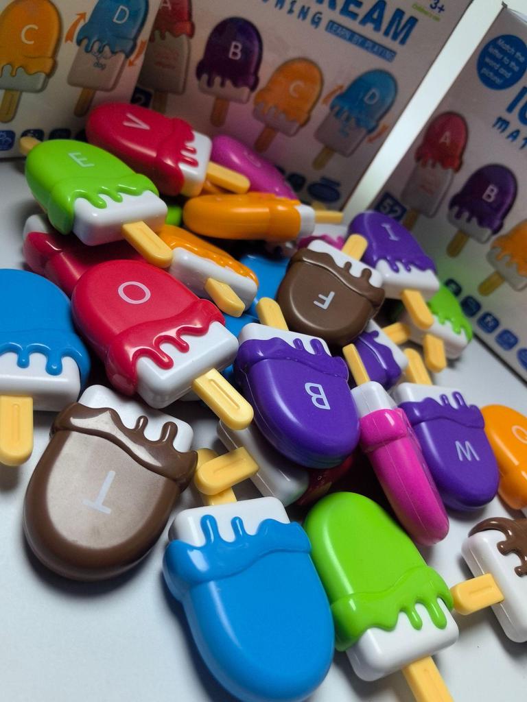Montessori Popsicle Word & Color Matching Toy for Early Education