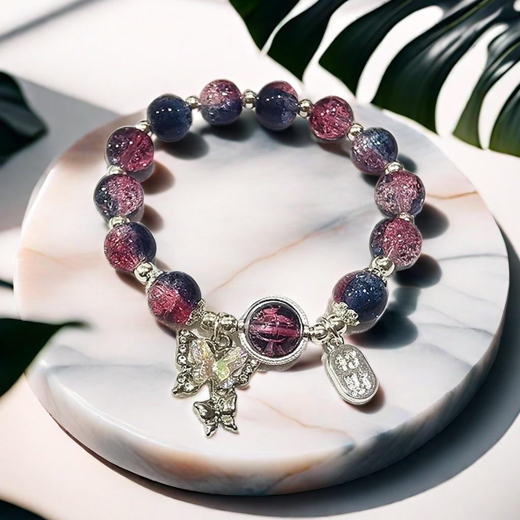 Daisy Popcorn Beaded Bracelet: Elegant Women's Hand Jewelry