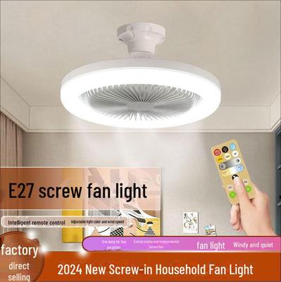 Luz LED de Techo con Ventilador E27 con Mando a Distancia - Alto Brillo, Ahorro de Energía, Respetuosa con los Ojos para Hogar y Cocina