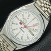 VINTAGE REFURBISHED SEIKO 5 AUTOMATIC 6309A JAPAN MENS WHITE WATCH A442865-1