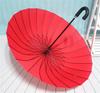 11 Bone Solid Color Double Long-handled Umbrella Wholesale Straight Pole Umbrella Retro Gift High-end Business Advertising Umbrella Men's Large