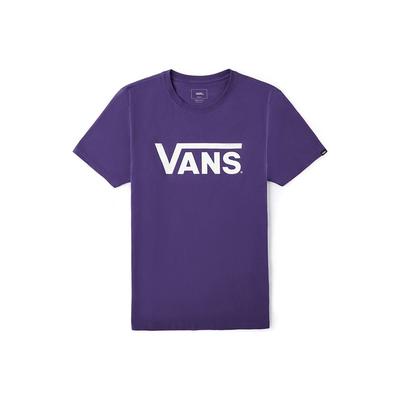Basic Logo Print Crew Neck Short Sleeve T-Shirt Men Tops Purple VN0A4MM6Y0X