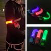 LED svítící pásek na ruku Vysoká viditelnost Venkovní sporty blikající světelný bezpečnostní pásek Nastavitelný noční chůze Běh Jízda na koni svítící pásek na ruku