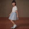 Hacikis Girls' Summer Knit Top & Tulle Skirt Set