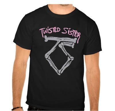26 TWISTED SISTER RUGPATCH Rockband Rock Muziek Legendes Zwart T-shirt -921- Unisex T-shirt