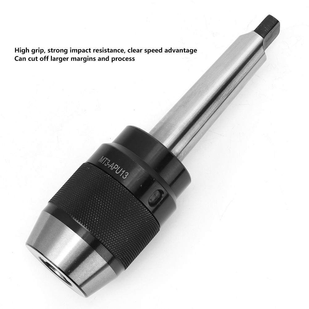 MT3APU13 Keyless Drill Chuck CNC Milling Machine Flat Tail Integrated Drill Chuck